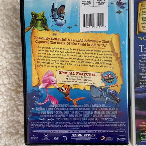 🦩Bundle of kids video DVDs: The Reef and Return to Neverland - Picture 3 of 5